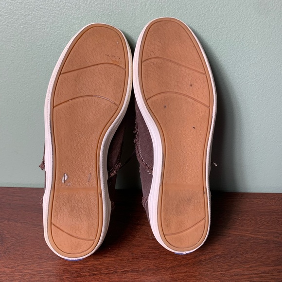 Keds | Fringe Detail Brown Canvas Sneakers - 7 - Picture 8 of 9